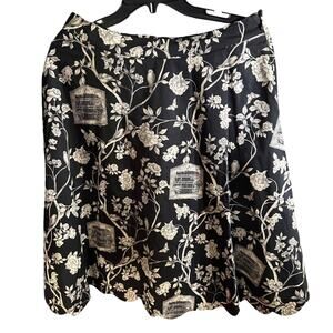 Talbots Flared Skirt - Bird Cage Size 6